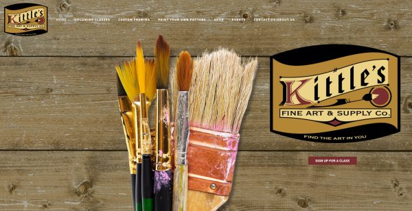 Kittle's Fine Art home page (image)