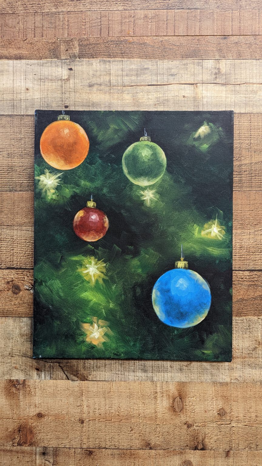Paint and Sip Class “Ornaments” December 10th Kittle’s Fine Art & Supply Company